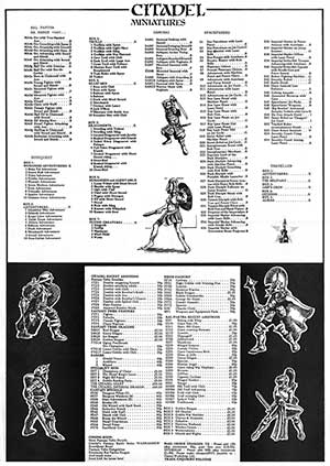 October 1982 Price List