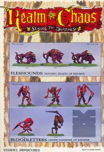 Chaos Fleshhounds / Bloodletters - White Dwarf 106