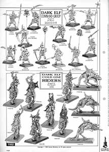 Dark Elf Command / Dark Elf Cold One Riders - White Dwarf 108