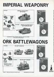 Epic Imperial Weaponry / Ork Battlewagons