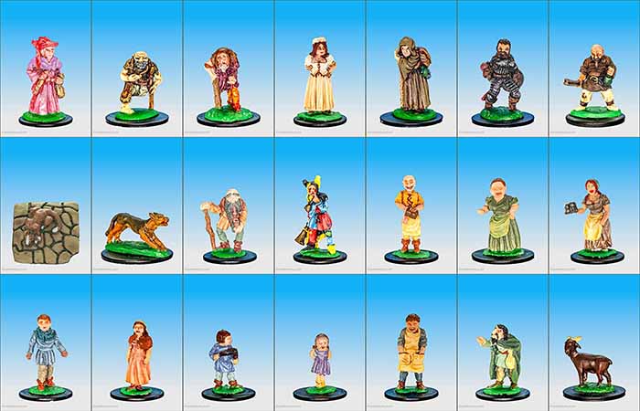 Painted F Series Villagers