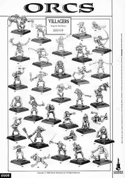 Orc Villagers - 1988 Catalogue