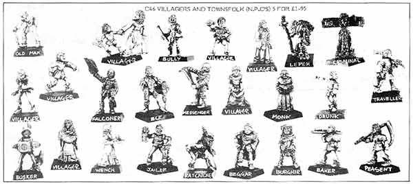 C46 Villagers & Townsfolk  - July 1985 Flyer