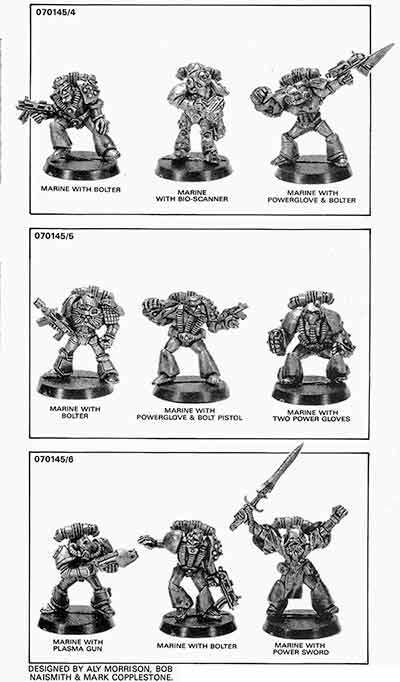 070145/4,5,6 Space Marines - WD120 (Dec 85)