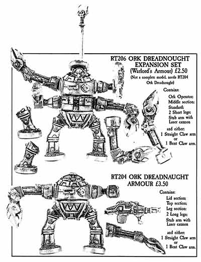 RT204/206 Ork Dreadnought - RT2 Flyer (Mar 88)