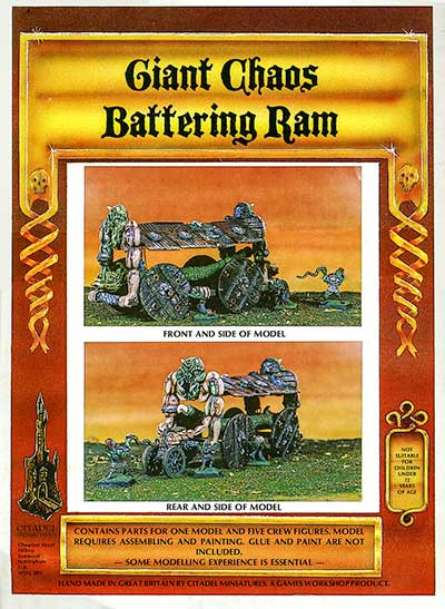 TA7 Giant Chaos Battering Ram - Box Label